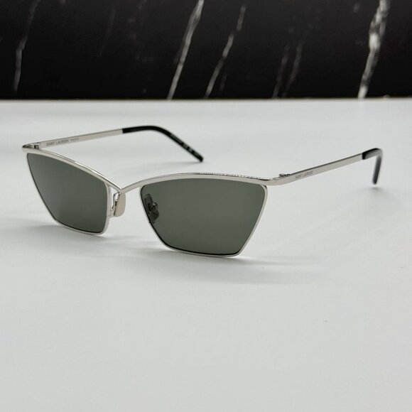 NEW SL637 002 SAINT LAURENT  SUNGLASSES WOMEN  CAT EYE EYEWEAR SAINT LAURENT - Picture 3 of 11